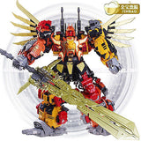 18" Inch Deformation Predaking Combiner 6-Pack + UPGRADE KIT "Animals" Oversized Jinbao Predacons G1 Figure Jinbao