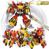 18" Inch Deformation Predaking Combiner 6-Pack + UPGRADE KIT "Animals" Oversized Jinbao Predacons G1 Figure Jinbao