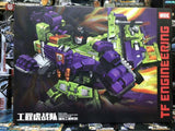 17" Inch Deformation Devastator (GREEN) Combiner 6-Pack "Construction Vehicles" Oversized NBK G1 Figure NBK
