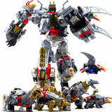 19" Inch Deformation DELUXE BMB Volcanicus Combiner 6-Pack "Dinosaurs" ALLOY LE Oversized Dinobot G1 Figure Black Mamba (BMB)