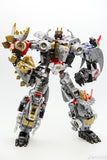 19" Inch Deformation DELUXE BMB Volcanicus Combiner 6-Pack "Dinosaurs" ALLOY LE Oversized Dinobot G1 Figure Black Mamba (BMB)