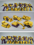 17" Inch Deformation Devastator (YELLOW) Combiner 6-Pack "Construction Vehicles" Oversized NBK G1 Figure NBK