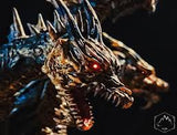 13" Inch Tall HUGE Kaiser Ghidorah Ric (LIGHT UP) LED 2004 TOHO Monster X Figure LIMITED EDITION Figure X-Plus 25cm Scale