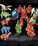 19" Inch Deformation BMB Dino Force Volcanicus Combiner 6-Pack "Dinosaurs" Oversized Dinobots G1 Figure Black Mamba (BMB)