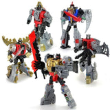 19" Inch Deformation DELUXE BMB Volcanicus Combiner 6-Pack "Dinosaurs" ALLOY LE Oversized Dinobot G1 Figure Black Mamba (BMB)
