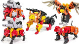 18" Inch Deformation Predaking Combiner 6-Pack + UPGRADE KIT "Animals" Oversized Jinbao Predacons G1 Figure Jinbao
